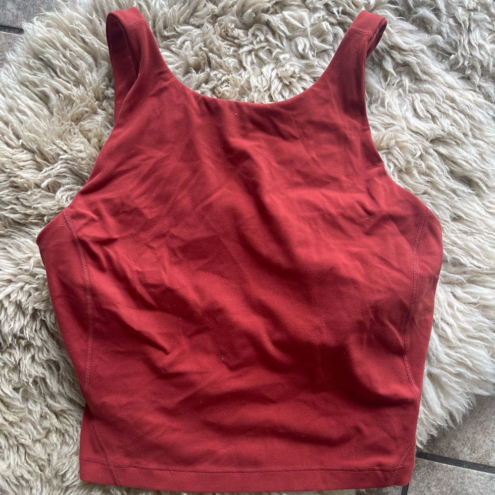 Lululemon crop top with built-in sports bra